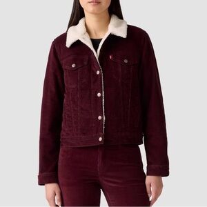 Levi's Women's Dark Red Corduroy Jacket